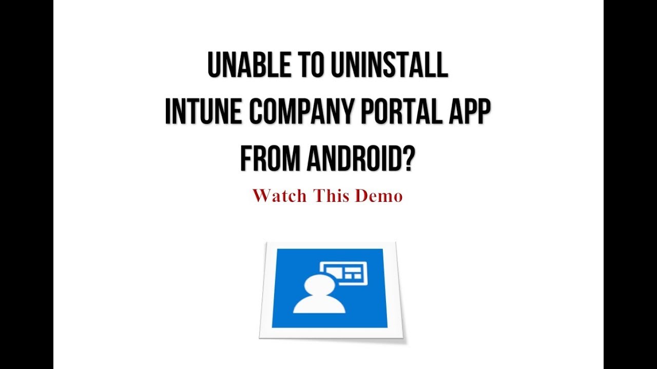 Uninstall Company Portal App Macos